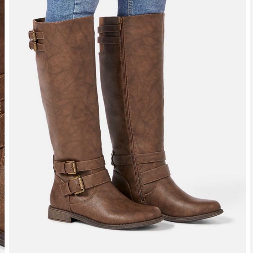 JustFab Hally Buckle Boot - NEVER WORN!